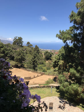 Ausblick der Wellnessfinka auf Teneriffa